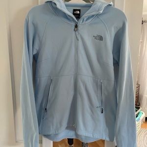 Light blue north face hoodie